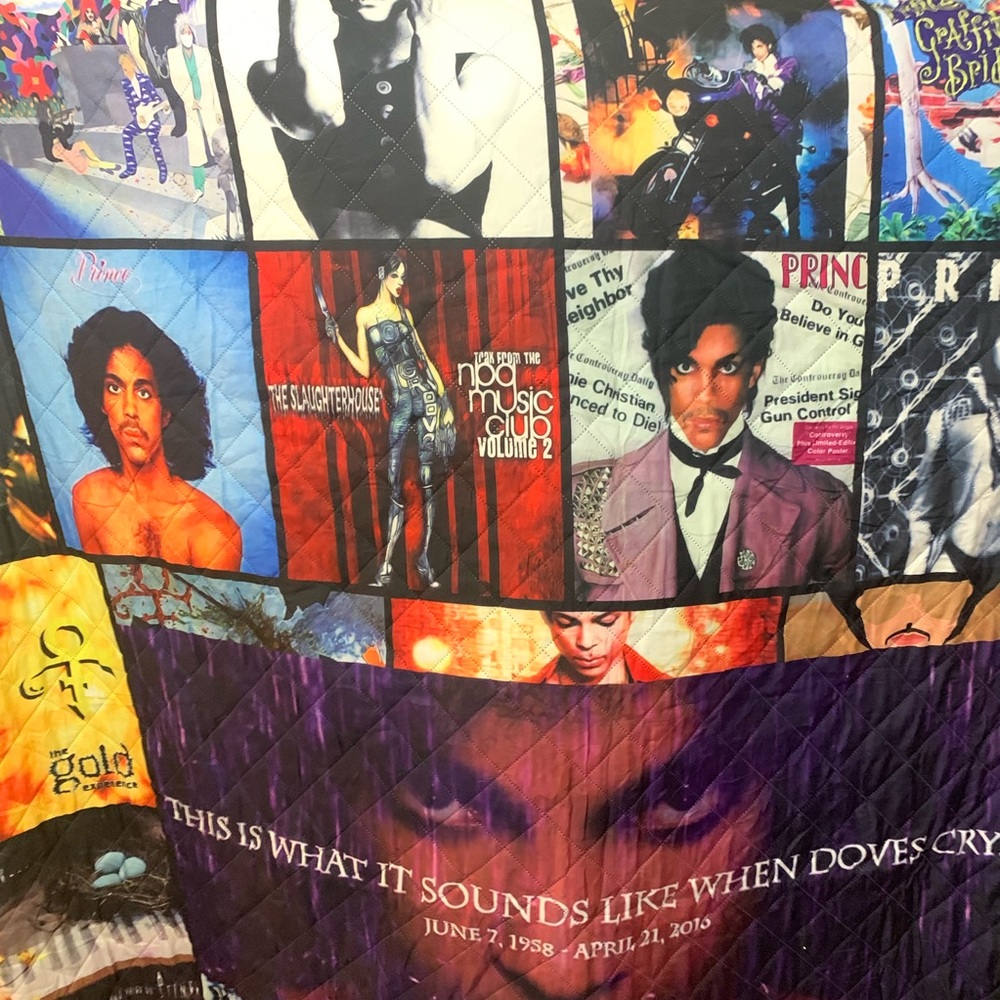 QUEEN SIZE PRINCE ALBUM COVER QUILT